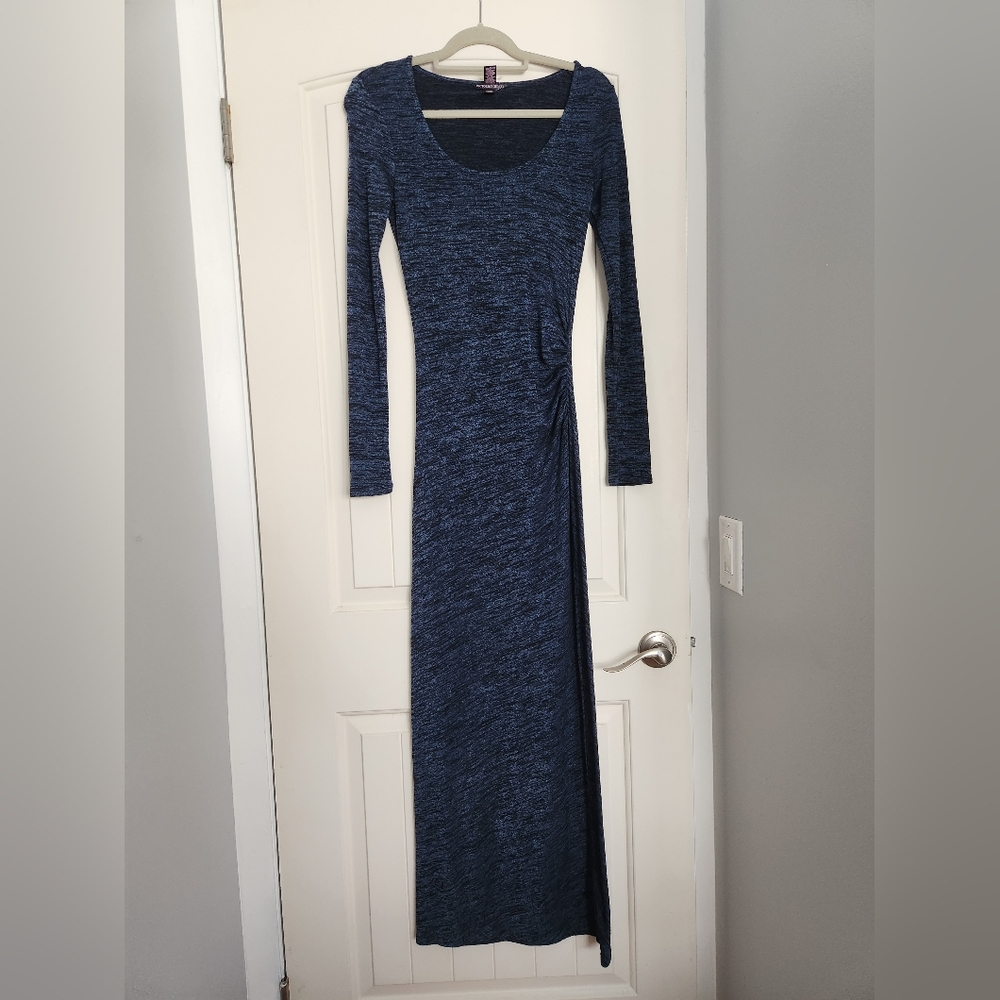 Victoria's Secret Maxi Dress Womens XS Blue Fitted  NWOT